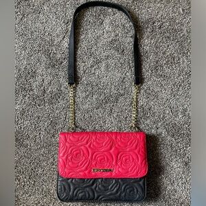 Betsey Johnson Quilted Rose Dream Crossbody